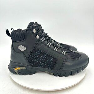 Harley Davidson Collins Men Size 11.5 D96120 Black Performance Vibram Biker Boot